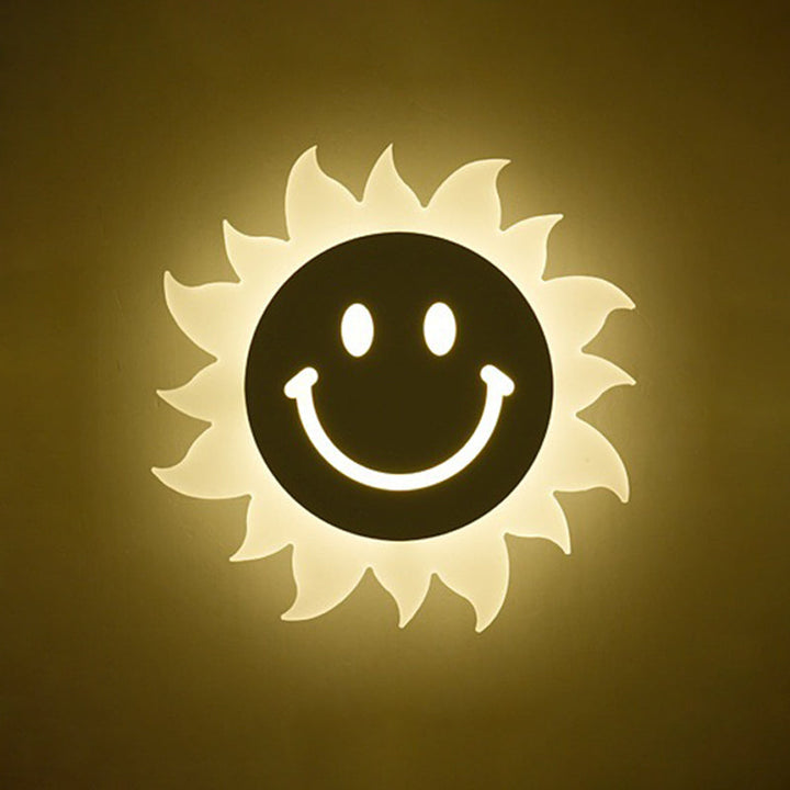 Lisslune | Smile/Square/Cloud LED Wall Lighting Simplicity Acrylic Living Room Wall Lamp Fixture in White