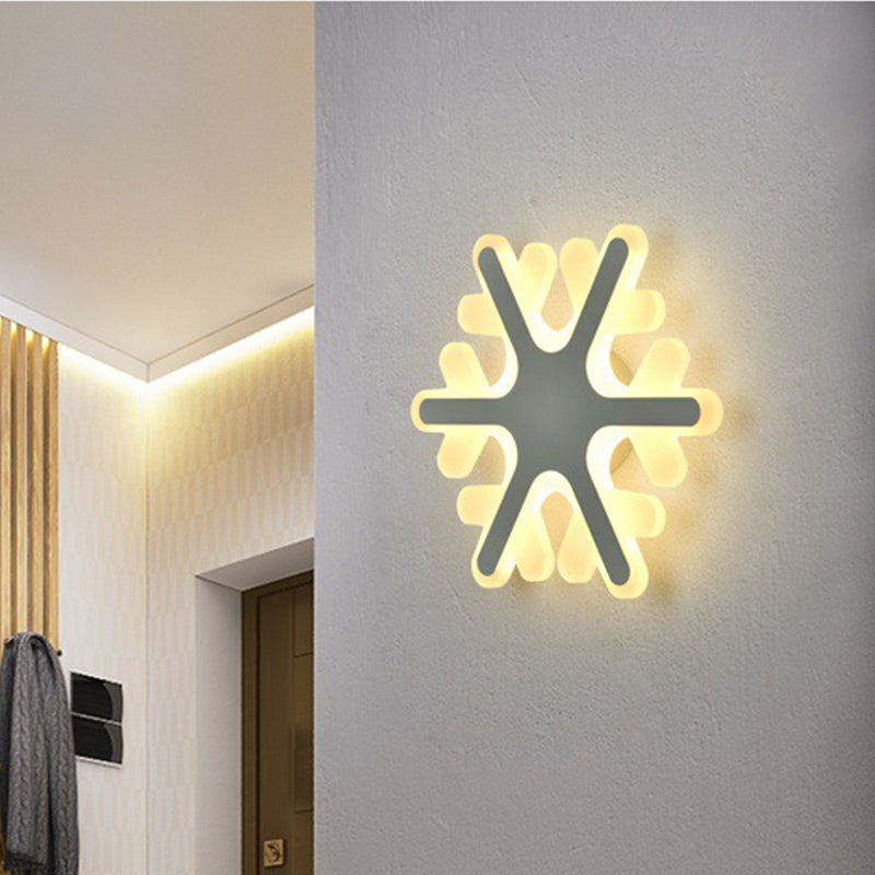 Lisslune | Smile/Square/Cloud LED Wall Lighting Simplicity Acrylic Living Room Wall Lamp Fixture in White