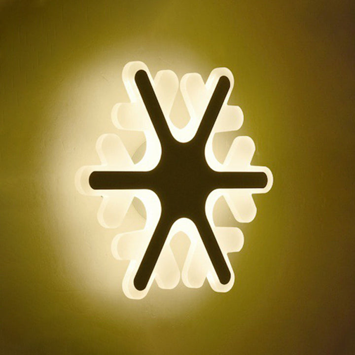 Lisslune | Smile/Square/Cloud LED Wall Lighting Simplicity Acrylic Living Room Wall Lamp Fixture in White