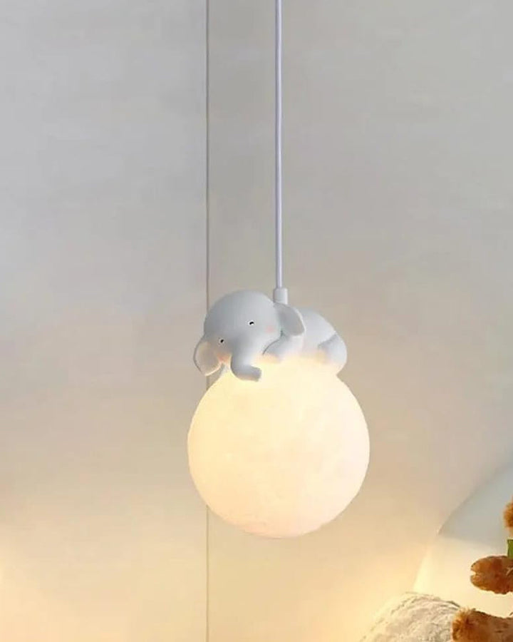 Lisslune | Cute animal-shaped moon pendant lamp - Elephant