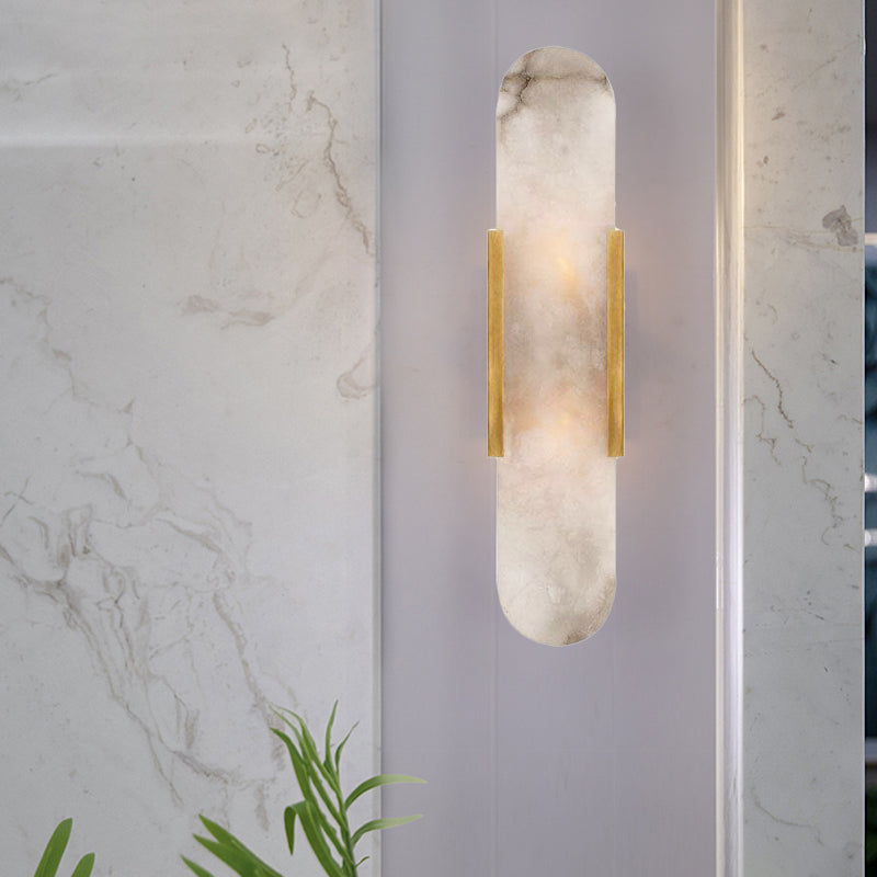 Lisslune | Postmodern Orbit/Ellipse/Circle Wall Lamp Metal 1 Light Living Room Wall Lighting in Gold