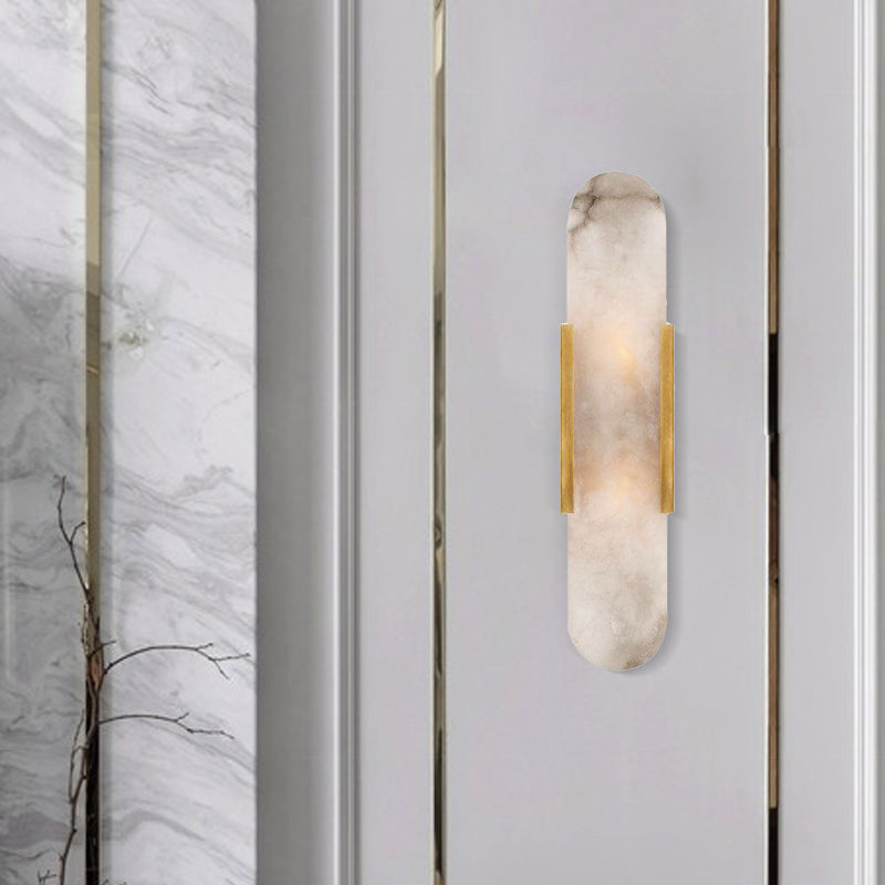 Lisslune | Postmodern Orbit/Ellipse/Circle Wall Lamp Metal 1 Light Living Room Wall Lighting in Gold