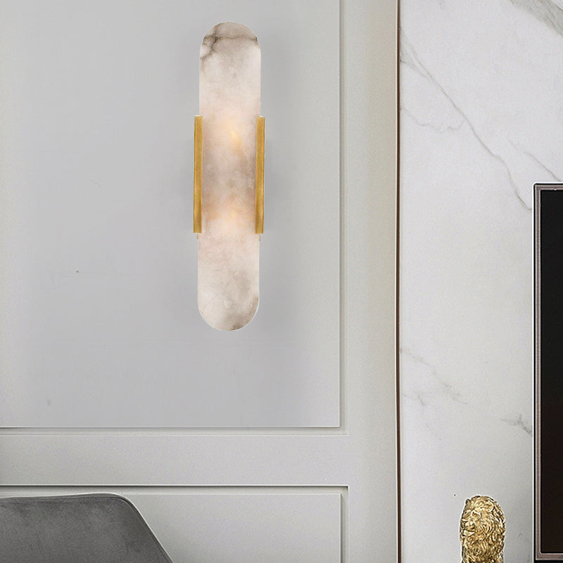 Lisslune | Postmodern Orbit/Ellipse/Circle Wall Lamp Metal 1 Light Living Room Wall Lighting in Gold