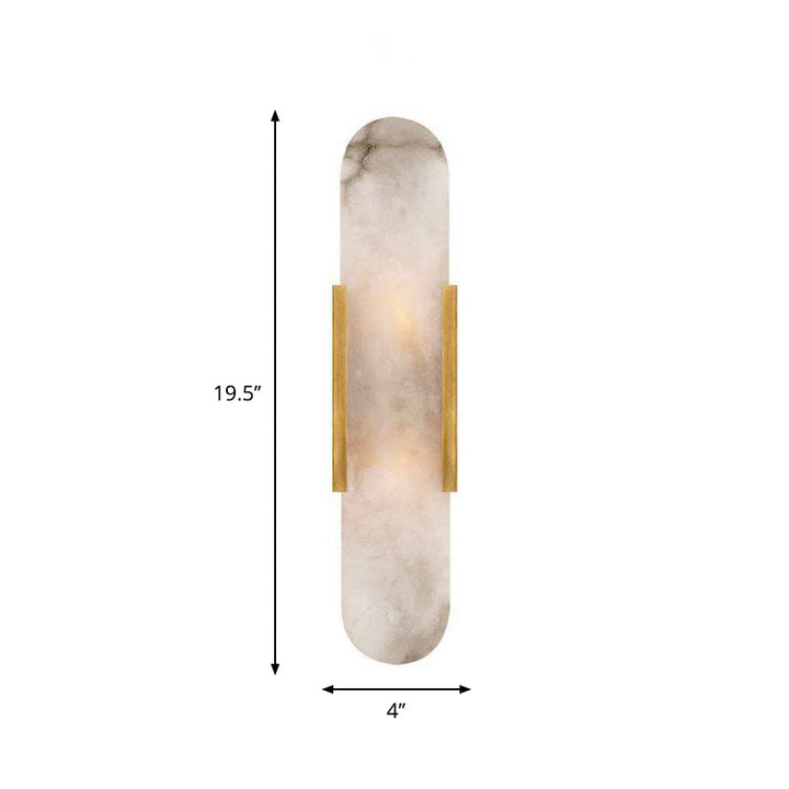 Lisslune | Postmodern Orbit/Ellipse/Circle Wall Lamp Metal 1 Light Living Room Wall Lighting in Gold