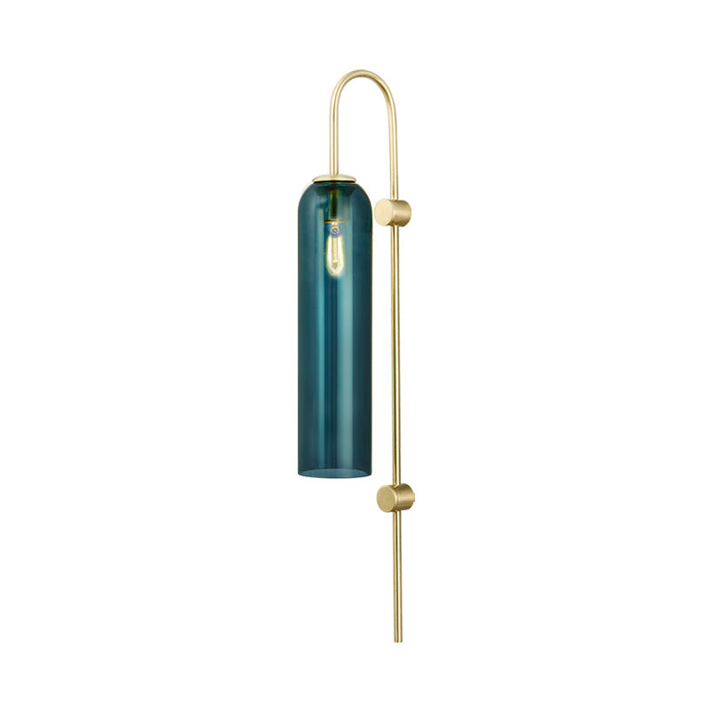 Lisslune | Postmodern Orbit/Ellipse/Circle Wall Lamp Metal 1 Light Living Room Wall Lighting in Gold