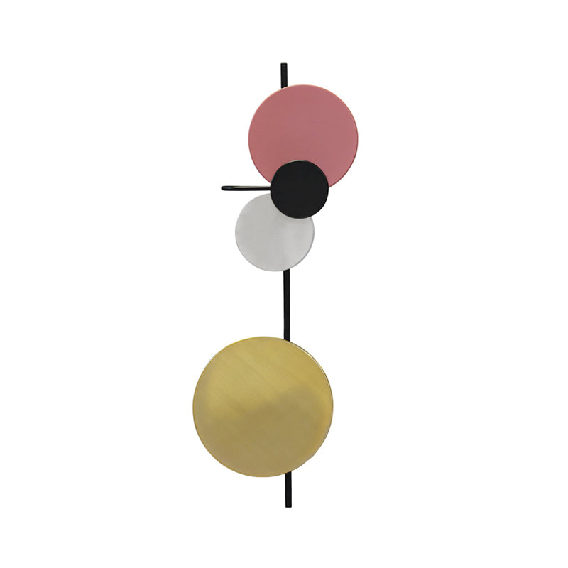 Lisslune | Movable Moon Wall Lamp Nordic Metal Black/White/Pink LED Ceiling Light in White/Yellow Light