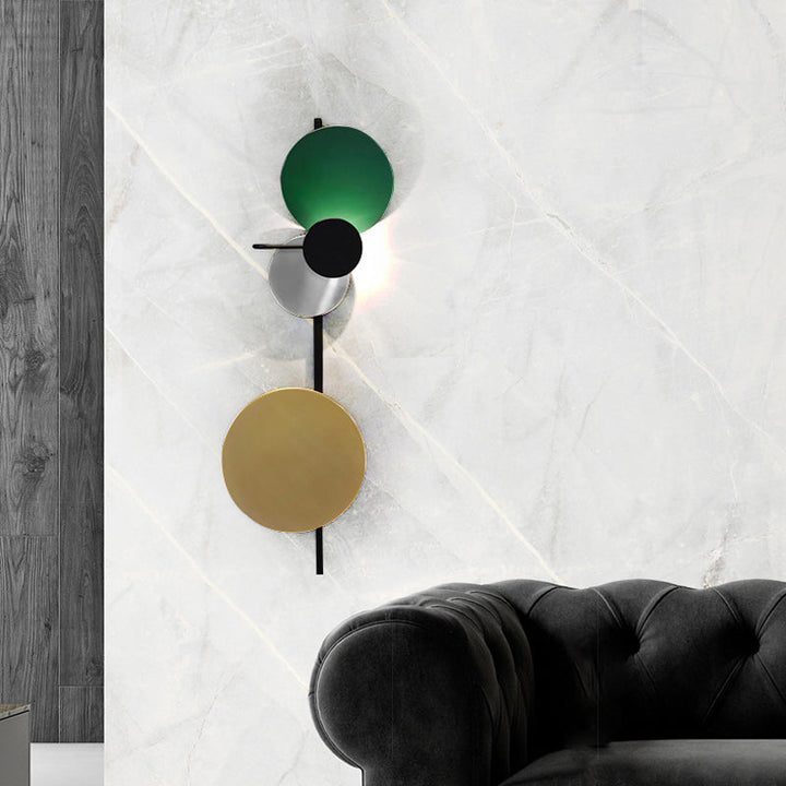 Lisslune | Movable Moon Wall Lamp Nordic Metal Black/White/Pink LED Ceiling Light in White/Yellow Light