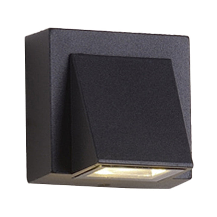 Lisslune | Triangle Aluminum Wall Lamp Flat Black Small/Medium Wall Mount Lamp for Hallway