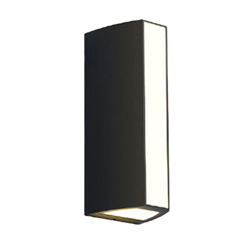 Skørter | Black Triangle Prism Wall Light Modern Metal Small/Medium/Large LED Recessed Wall Mount in Warm/White Light