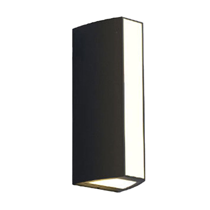 Skørter | Black Triangle Prism Wall Light Modern Metal Small/Medium/Large LED Recessed Wall Mount in Warm/White Light