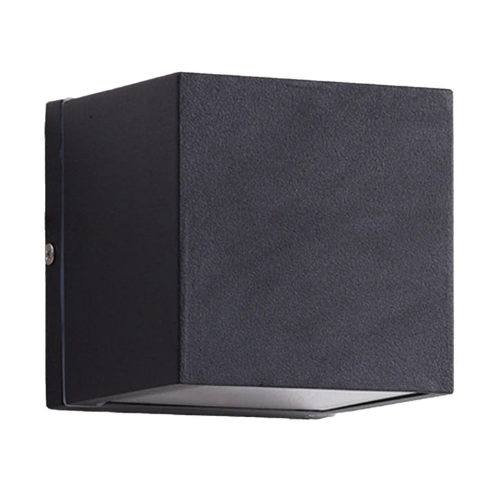 Lisslune | Aluminium Block Wall Sconce Lighting Simple 1/2-Light Black Small/Big LED Surface Mount Lighting for Hallway
