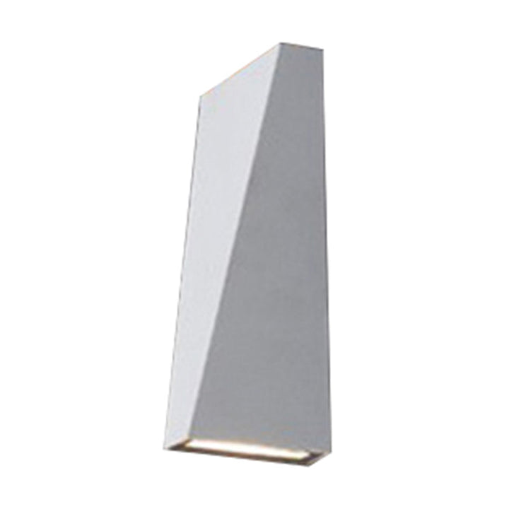 Skørter | Nordic LED Flush Wall Lamp Black/White Triangular LED Wall Lamp with Metal Shade for Balcony, Warm/White Light