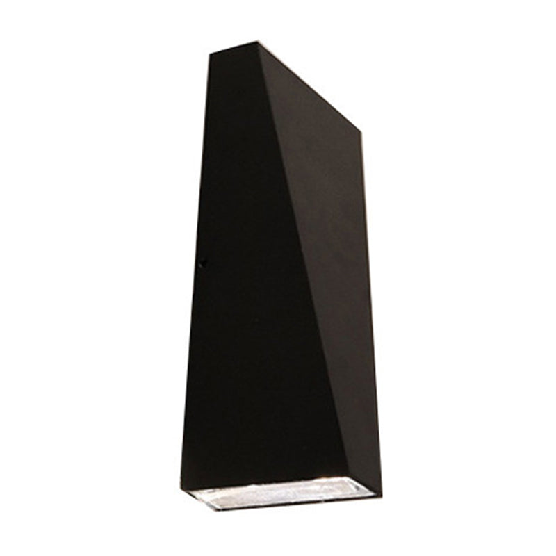 Skørter | Nordic LED Flush Wall Lamp Black/White Triangular LED Wall Lamp with Metal Shade for Balcony, Warm/White Light