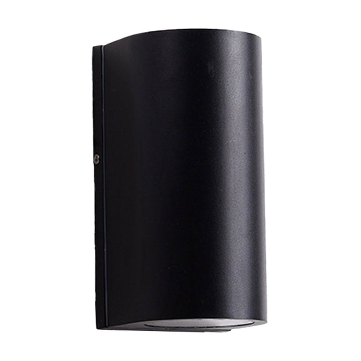 Lisslune | Black Small/Big Cylinder Wall Lamp Minimalist Aluminum LED Flush Wall Light for Outdoor Areas