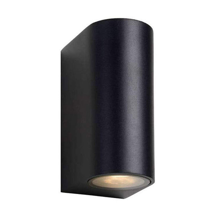 Lisslune | Modern 1/2-Light LED Outdoor Wall-Mounted Black Triangle/Cylinder/Rectangle Sconces Lighting with Metal Shade