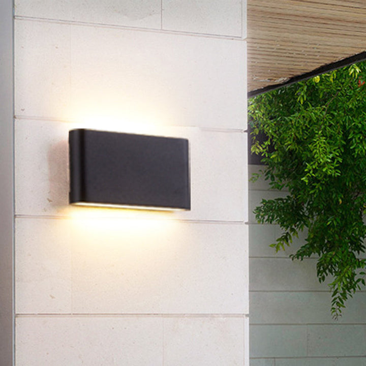 Lisslune | Black/White Rectangular Built-in Wall Lamp Nordic Aluminum Small/Medium LED Wall Light