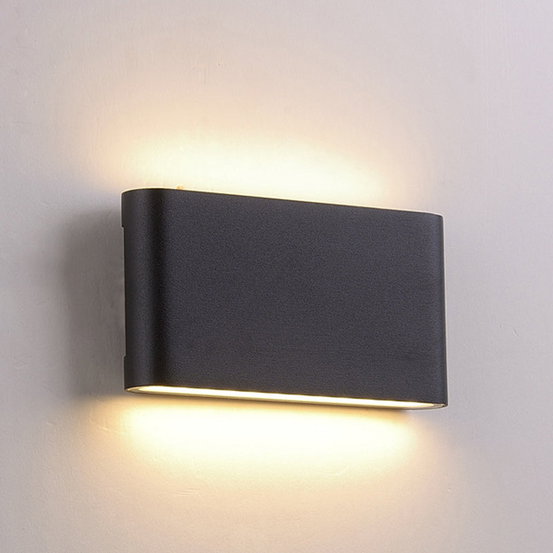 Lisslune | Black/White Rectangular Built-in Wall Lamp Nordic Aluminum Small/Medium LED Wall Light