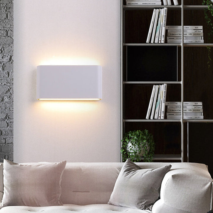 Lisslune | Black/White Rectangular Built-in Wall Lamp Nordic Aluminum Small/Medium LED Wall Light