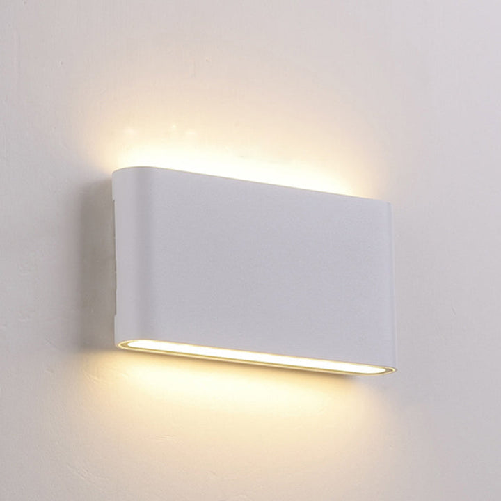 Lisslune | Black/White Rectangular Built-in Wall Lamp Nordic Aluminum Small/Medium LED Wall Light