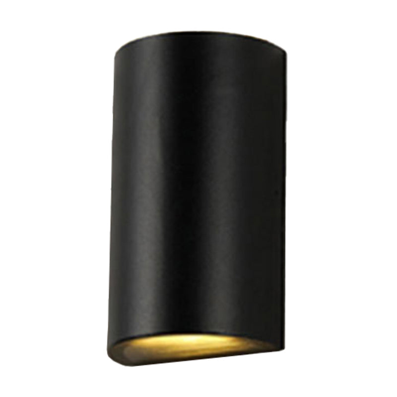 Skørter | Cube/Triangle/Cylinder Wall Light Fixture Nordic Metal Black Up and Down LED Wall Light for Outdoor