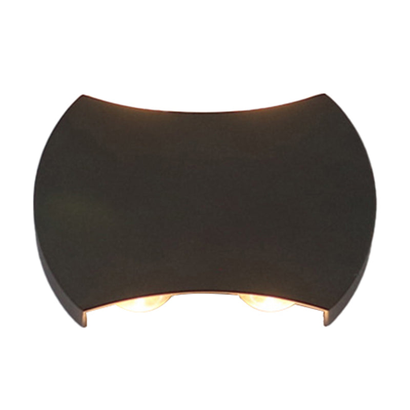 Skørter | Ellipse/Curve/Cellular Mini Wall Light Nordic Metallic 4/6-Bulb Corridor LED Wall Light in Black