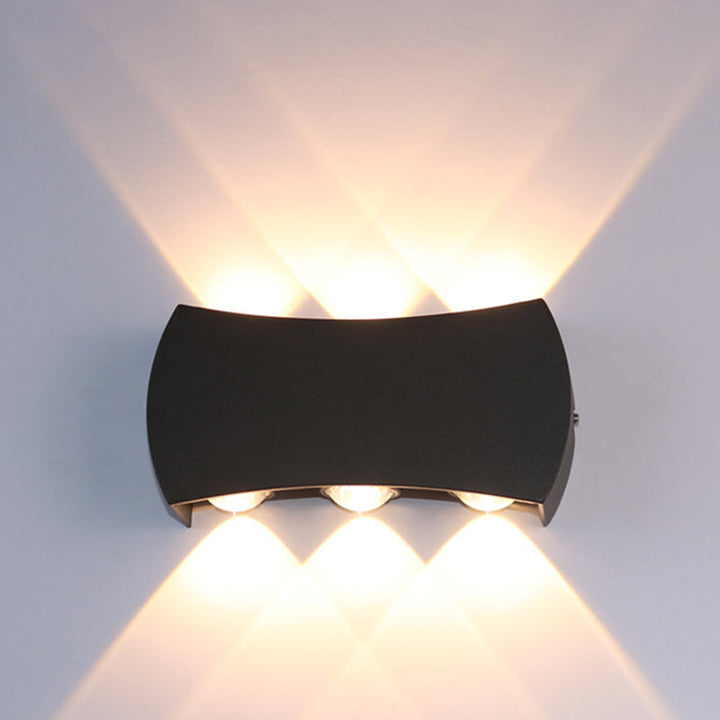 Skørter | Ellipse/Curve/Cellular Mini Wall Light Nordic Metallic 4/6-Bulb Corridor LED Wall Light in Black