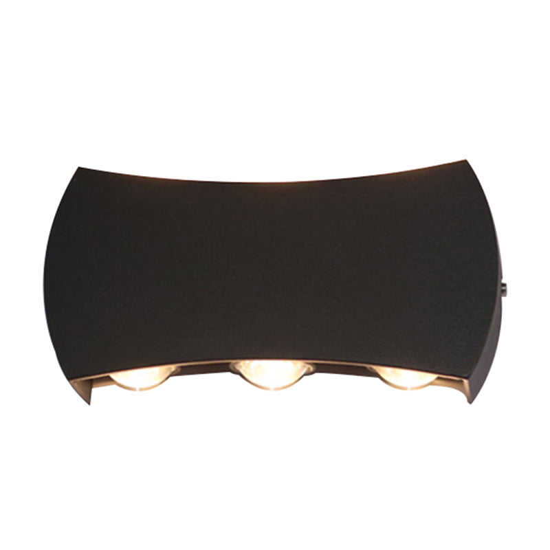 Skørter | Ellipse/Curve/Cellular Mini Wall Light Nordic Metallic 4/6-Bulb Corridor LED Wall Light in Black
