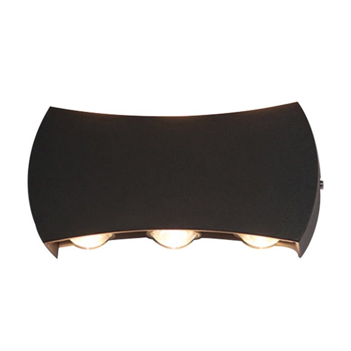 Skørter | Ellipse/Curve/Cellular Mini Wall Light Nordic Metallic 4/6-Bulb Corridor LED Wall Light in Black
