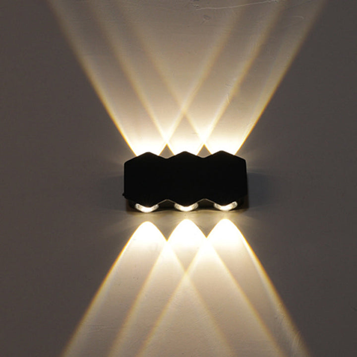 Skørter | Ellipse/Curve/Cellular Mini Wall Light Nordic Metallic 4/6-Bulb Corridor LED Wall Light in Black