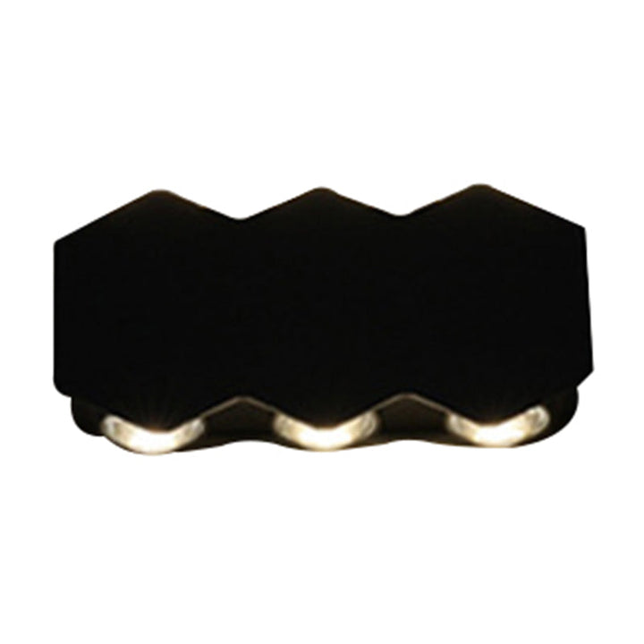 Skørter | Ellipse/Curve/Cellular Mini Wall Light Nordic Metallic 4/6-Bulb Corridor LED Wall Light in Black