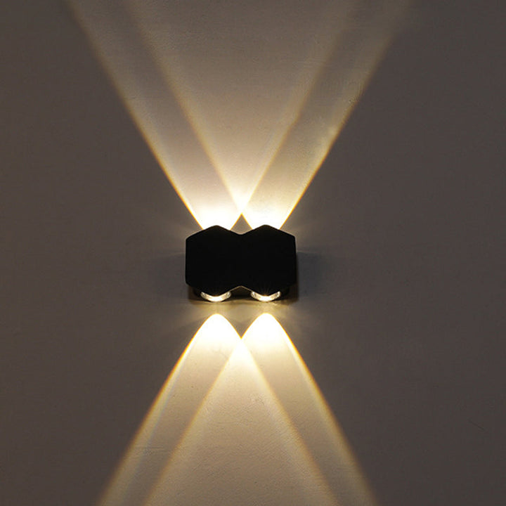 Skørter | Ellipse/Curve/Cellular Mini Wall Light Nordic Metallic 4/6-Bulb Corridor LED Wall Light in Black