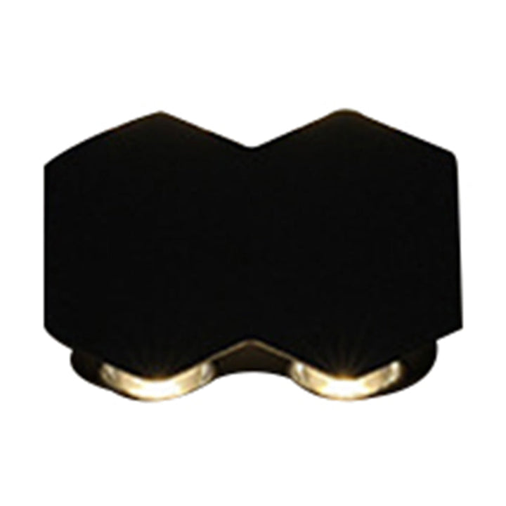 Skørter | Ellipse/Curve/Cellular Mini Wall Light Nordic Metallic 4/6-Bulb Corridor LED Wall Light in Black