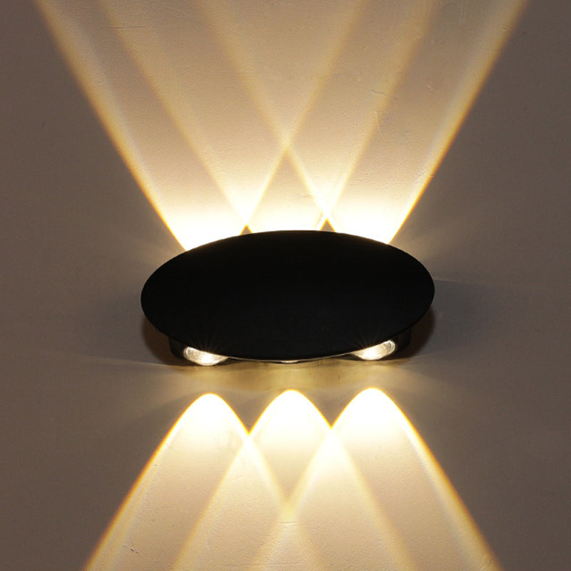 Skørter | Ellipse/Curve/Cellular Mini Wall Light Nordic Metallic 4/6-Bulb Corridor LED Wall Light in Black
