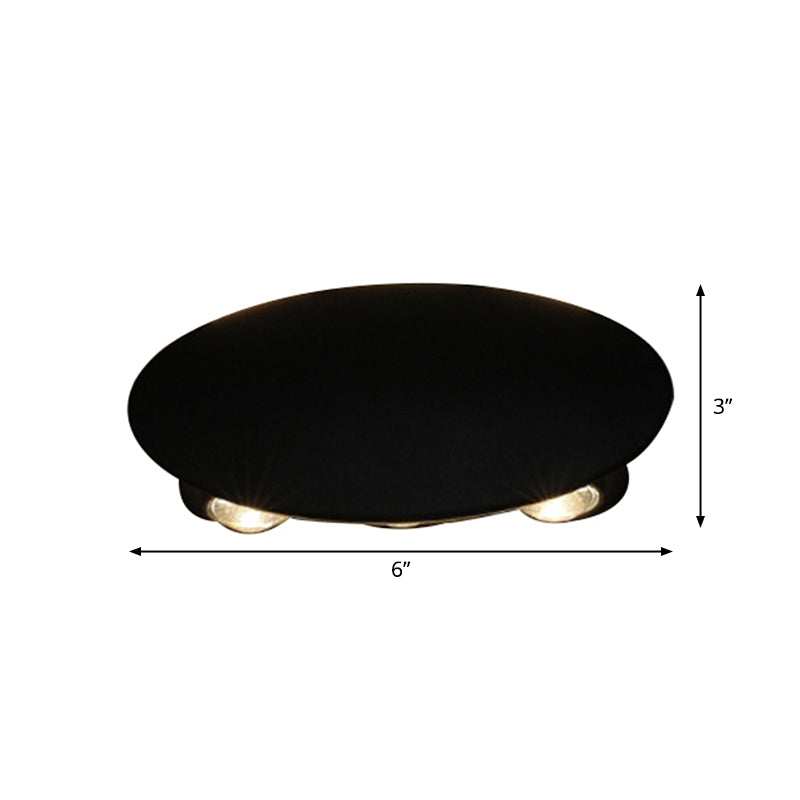 Skørter | Ellipse/Curve/Cellular Mini Wall Light Nordic Metallic 4/6-Bulb Corridor LED Wall Light in Black