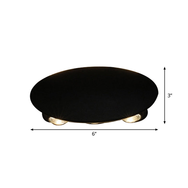 Skørter | Ellipse/Curve/Cellular Mini Wall Light Nordic Metallic 4/6-Bulb Corridor LED Wall Light in Black