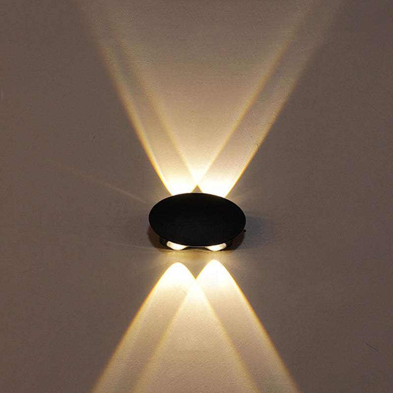 Skørter | Ellipse/Curve/Cellular Mini Wall Light Nordic Metallic 4/6-Bulb Corridor LED Wall Light in Black