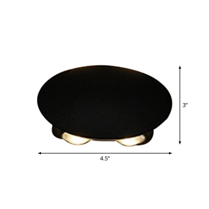 Skørter | Ellipse/Curve/Cellular Mini Wall Light Nordic Metallic 4/6-Bulb Corridor LED Wall Light in Black