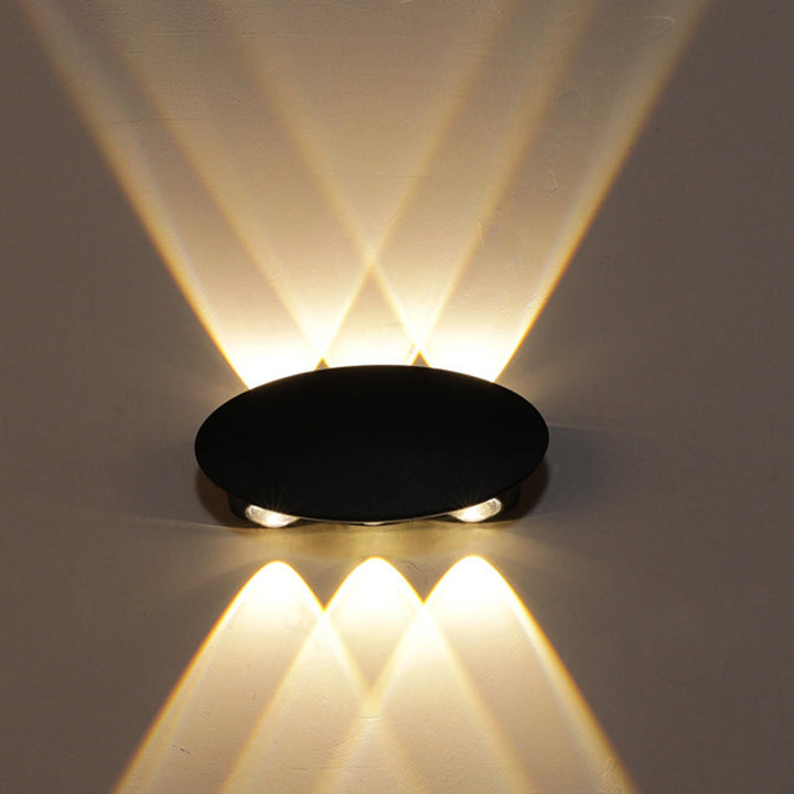 Skørter | Ellipse/Curve/Cellular Mini Wall Light Nordic Metallic 4/6-Bulb Corridor LED Wall Light in Black