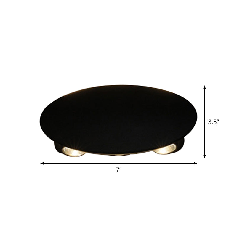 Skørter | Ellipse/Curve/Cellular Mini Wall Light Nordic Metallic 4/6-Bulb Corridor LED Wall Light in Black