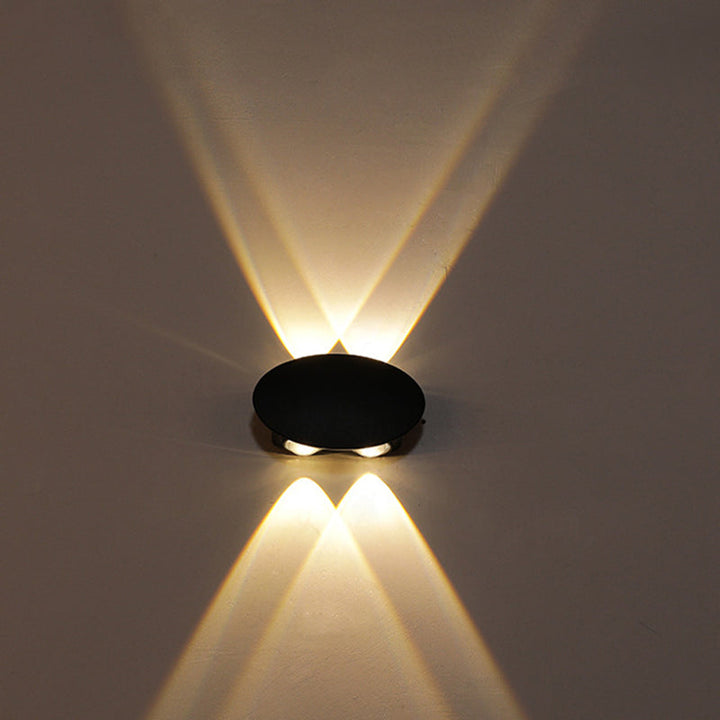 Skørter | Ellipse/Curve/Cellular Mini Wall Light Nordic Metallic 4/6-Bulb Corridor LED Wall Light in Black