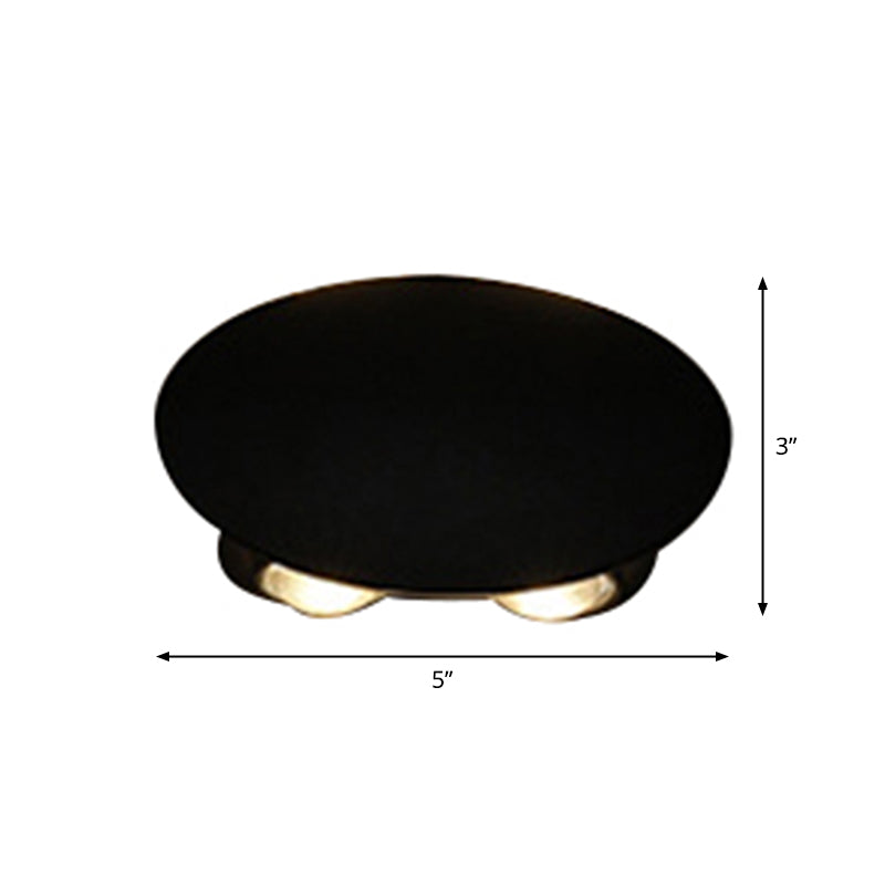Skørter | Ellipse/Curve/Cellular Mini Wall Light Nordic Metallic 4/6-Bulb Corridor LED Wall Light in Black
