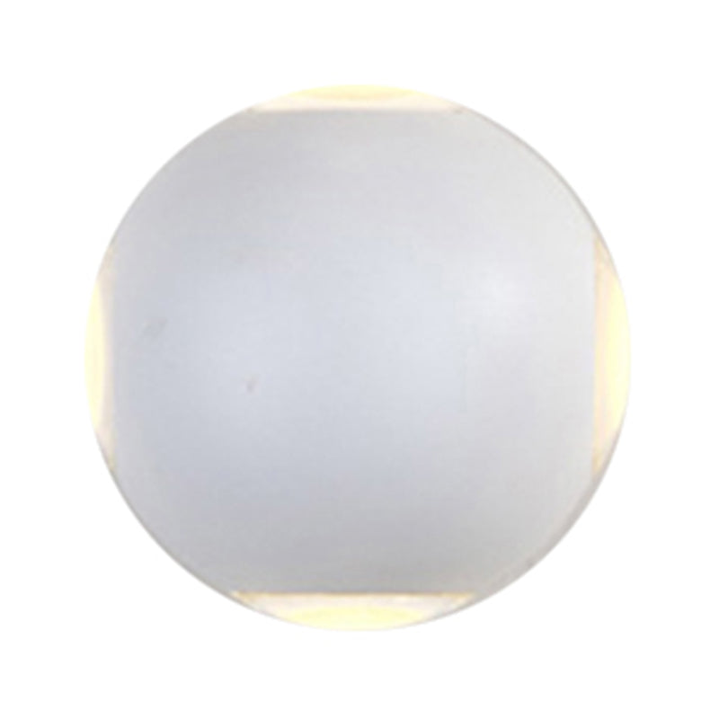 Lisslune | Dome Living Room Flush Wall Sconce Metal 4-Light Nordic Wall-Mount Lamp in Black/White