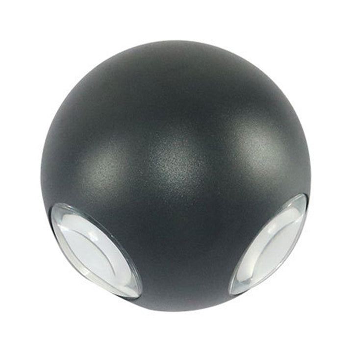 Lisslune | Dome Living Room Flush Wall Sconce Metal 4-Light Nordic Wall-Mount Lamp in Black/White