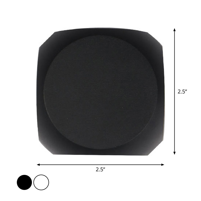 Lisslune | Mini Cube Wall Washer Sconce Nordic Aluminium 2/4-Head Living Room LED Wall Light in Black/White