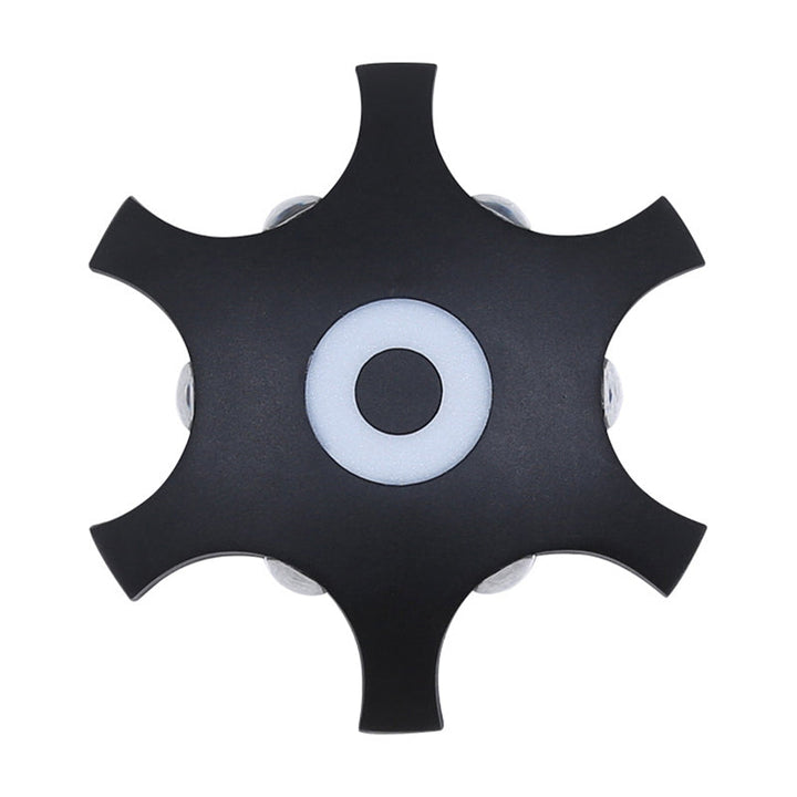 Lisslune | Snowflake Outdoor LED Wall Light Plastic 6-Bulb Modern Ceiling Light Wall Light in Black, Warm/White Light