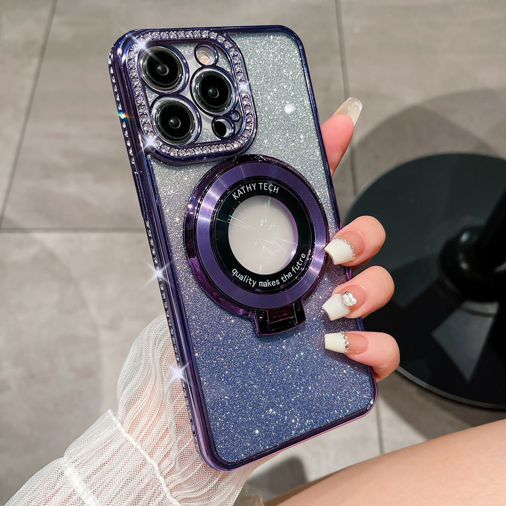 Lisslune | Glitter Diamond Magnetic Magsafe Ring Holder for iPhone