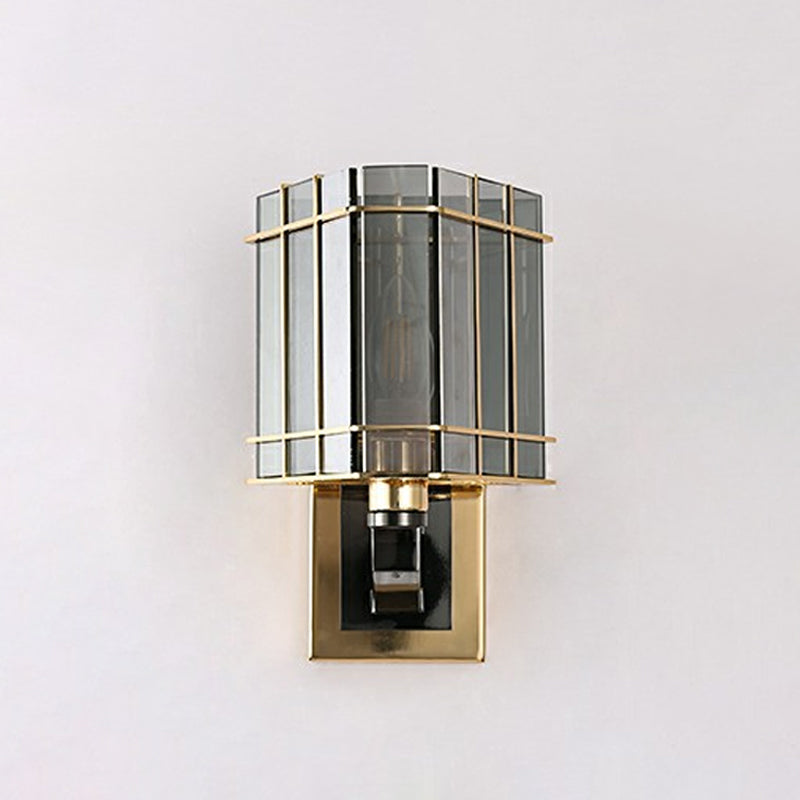Lisslune | Postmodern 2/3-stage/Triangular Wall Lamp Crystal 1/3-Light Nightstand Ceiling Light in Gold
