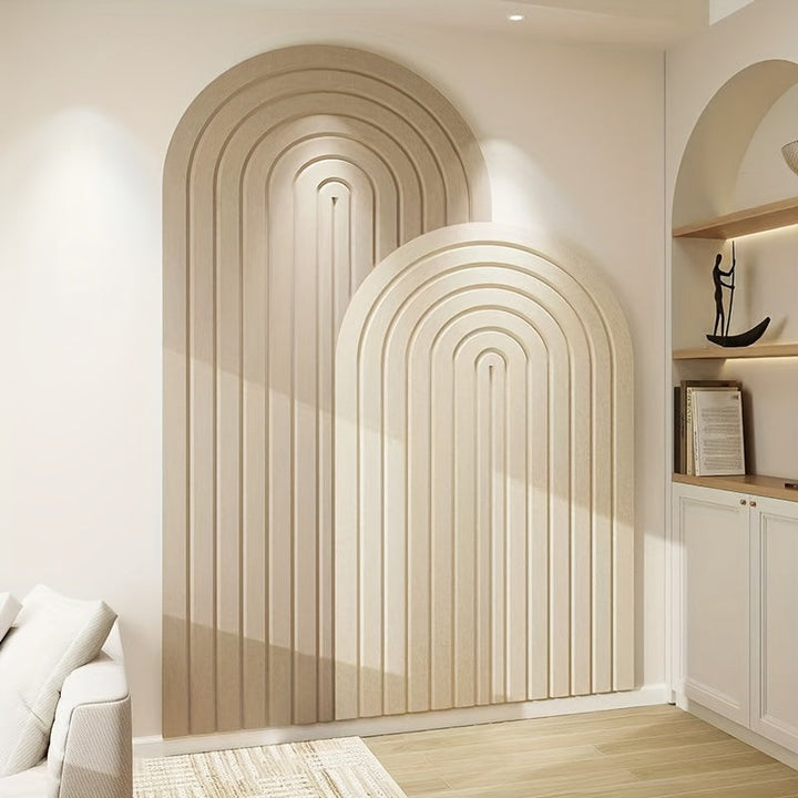Lisslune | Curved Felt Notice Board – Large Self-Adhesive Wall Decoration made of Polyester Felt