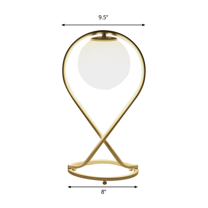 Lisslune | Orbina – Slim white LED table lamp for the children's room