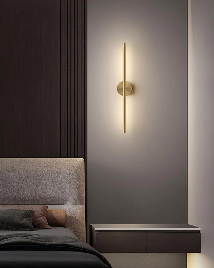 Lisslune | Modern Linear LED Wall Lamp - Gold